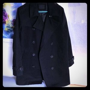 Black ASOS Pea Coat